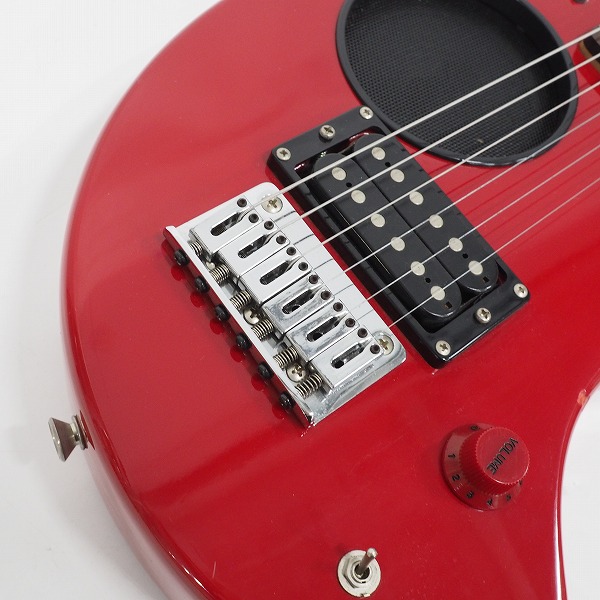 実際に弊社で買取させて頂いた★FERNANDES/フェルナンデス ZO-3 ぞうさん アンプ内蔵エレキギター レッド ソフトケース付の画像 5枚目