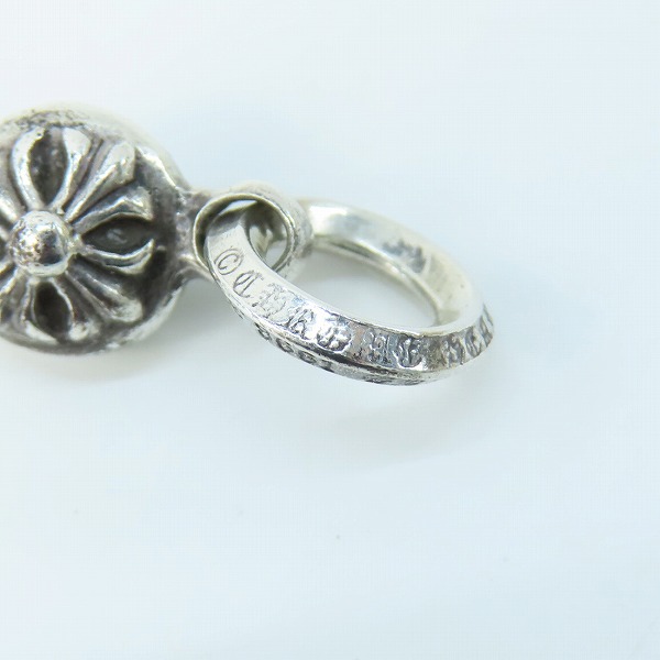 実際に弊社で買取させて頂いたCHROME HEARTS/クロムハーツ 1ボールタイニー CHクロス チャームの画像 3枚目