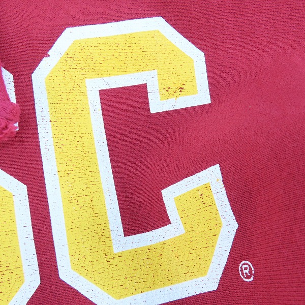 実際に弊社で買取させて頂いたChampion/チャンピオン USC REVERSE WEAVE sweat parka リバースウィーブ スウェット パーカー 赤単タグ 復刻 Mの画像 5枚目