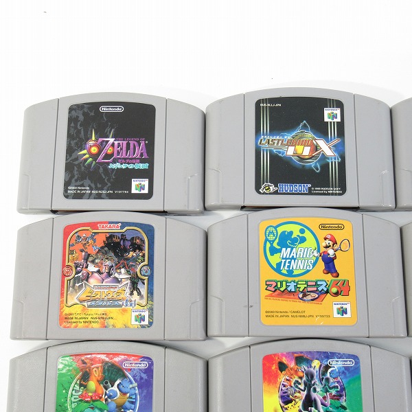 実際に弊社で買取させて頂いた【おまとめ】ニンテンドー64 ソフト ゼルダの伝説 ムジュラの仮面/ラストレジオンUX/スーパーマリオ64/ポケモンスタジアム 他の画像 1枚目
