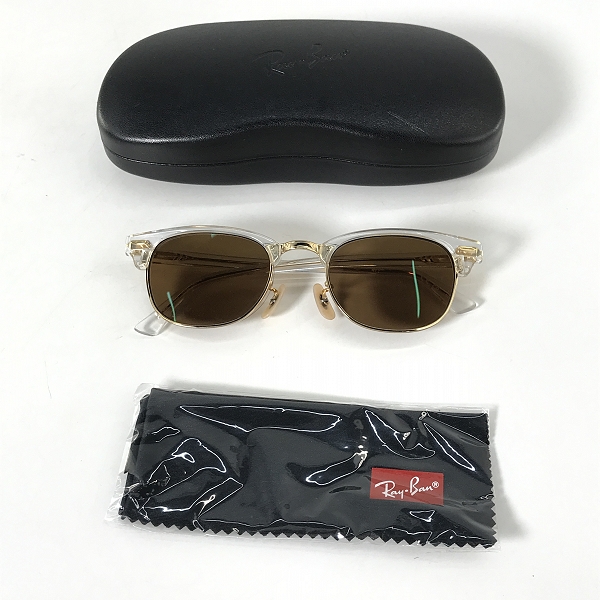 実際に弊社で買取させて頂いたRay-Ban/レイバン CLUBMASTER/クラブマスター メガネフレーム/アイウェア クリア RB5154 5762の画像 8枚目