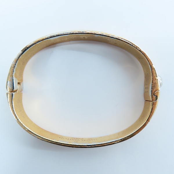 実際に弊社で買取させて頂いたLOUIS VUITTON/ルイヴィトン カフ ナノグラム ブレスレット M00253の画像 5枚目