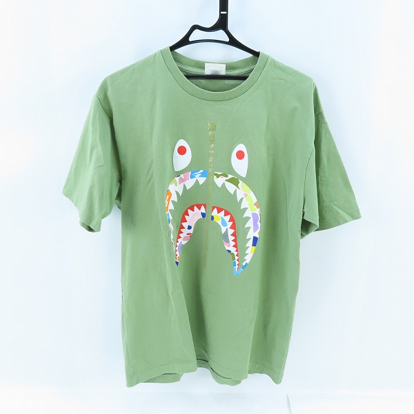実際に弊社で買取させて頂いたA BATHING APE/アベイシングエイプ シャーク ジップ/ZIP プリント コットン 半袖Tシャツ L