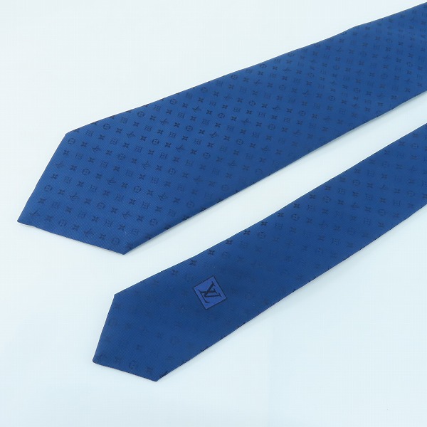 実際に弊社で買取させて頂いた【JPタグ】LOUIS VUITTON/ルイヴィトン モノグラム総柄 シルクネクタイ M75988の画像 1枚目