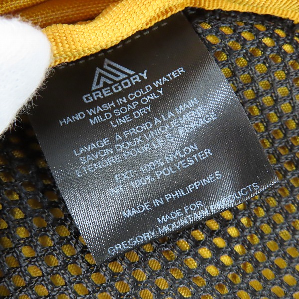 実際に弊社で買取させて頂いた【未使用】GREGORY/グレゴリー ナノショルダーバッグ ホーネットイエローの画像 6枚目