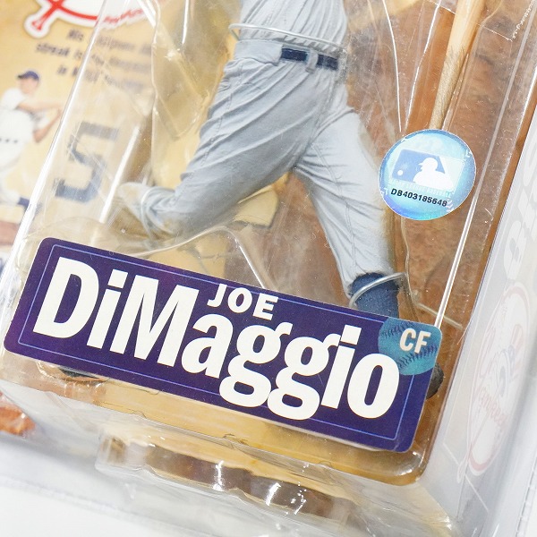 実際に弊社で買取させて頂いた【未開封】MCFARLANE/マクファーレン SPORTSPICKS ニューヨーク・ヤンキース #5 JOE DiMaggio フィギュア 2点セットの画像 5枚目
