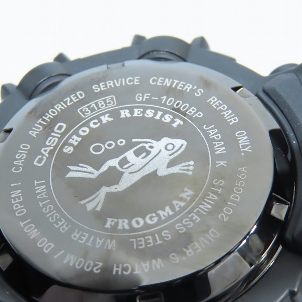 実際に弊社で買取させて頂いたG-SHOCK/Gショック FROGMAN/フロッグマン Men in Dark Purple メン イン ダーク パープル 海外モデル GF-1000BP-1DRの画像 3枚目