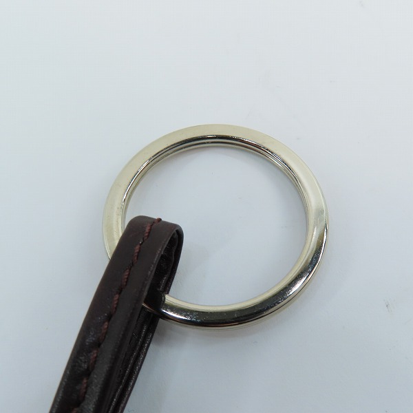 実際に弊社で買取させて頂いた(2)JOHN LOBB/ジョンロブ  POMPOM KEYRING/キーホルダー キーリング バーガンディの画像 5枚目