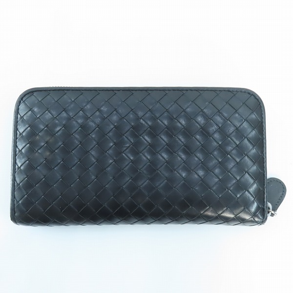 実際に弊社で買取させて頂いたBOTTEGA VENETA/ボッテガヴェネタ イントレチャート ラウンドファスナーウォレット/長財布の画像 1枚目