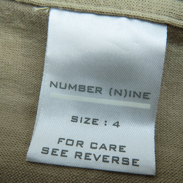 実際に弊社で買取させて頂いたNUMBER (N)INE/ナンバーナイン ジョージ期 NOWHERE MAN 半袖Tシャツ 4の画像 2枚目