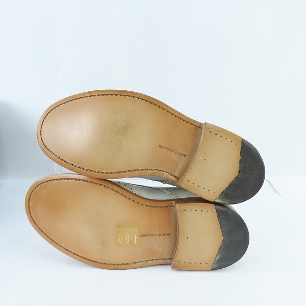 実際に弊社で買取させて頂いたTrickers/トリッカーズ MOLTON/モールトン カントリーブーツ ウイングチップ ホワイト M2508/9の画像 2枚目