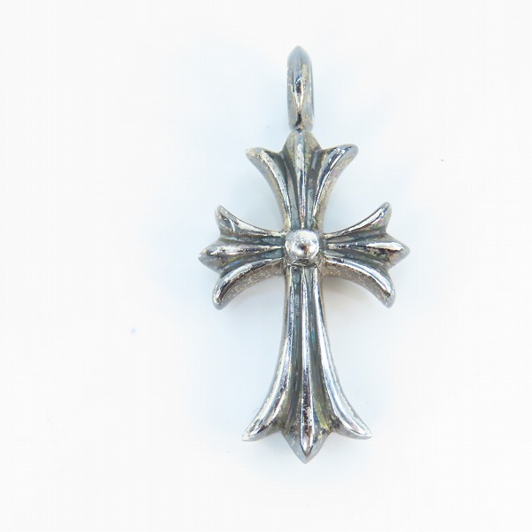 実際に弊社で買取させて頂いたCHROME HEARTS/クロムハーツ タイニーファットクロスペンダント パヴェブラックダイヤの画像 2枚目