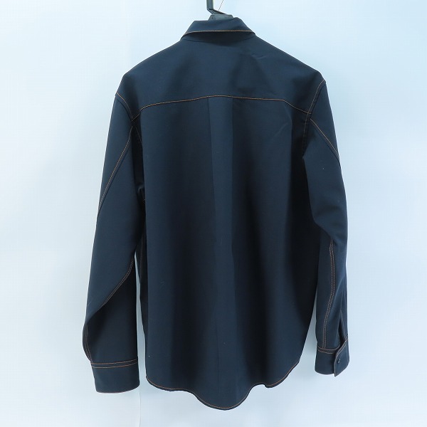 実際に弊社で買取させて頂いたMARNI/マルニ 22AW トロピカルウールシャツ CUMU0016A0 S45455/48の画像 1枚目