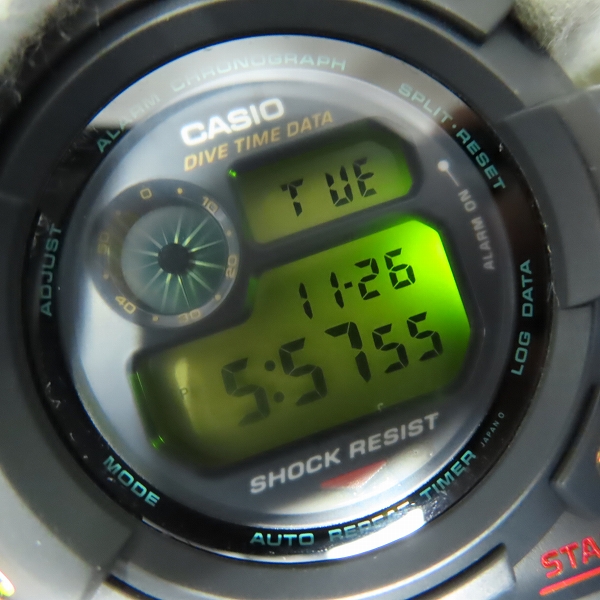 実際に弊社で買取させて頂いたG-SHOCK/Gショック FROGMAN/フロッグマン 潜水ガエル DW-6300-1Aの画像 4枚目