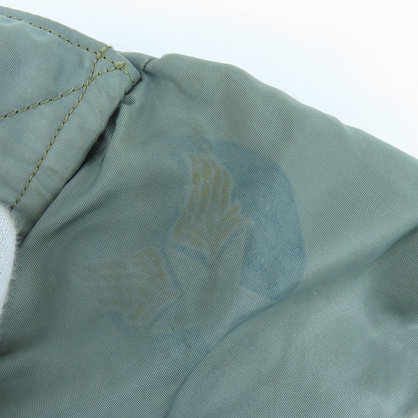 実際に弊社で買取させて頂いたU.S.AIR FORCE/エアフォース BLUE ANCHOR OVERALL CO,INC/CROWNジッパー/ヴィンテージ L-2Bフライトジャケット XLの画像 3枚目