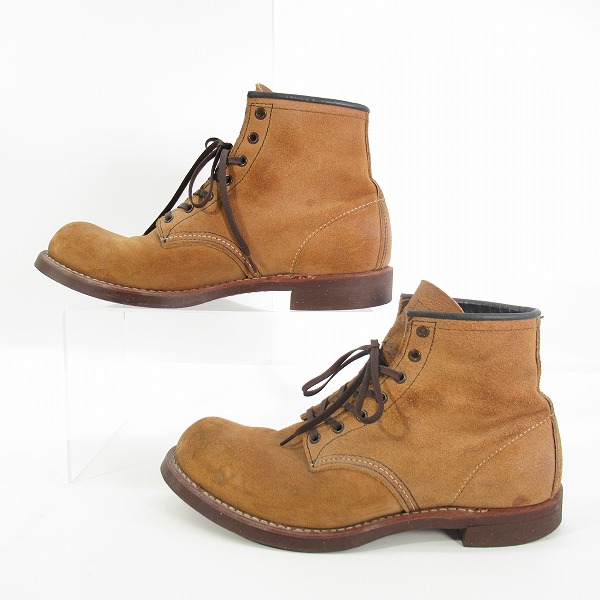 実際に弊社で買取させて頂いたRED WING/レッドウィング ブラックスミス スエードブーツ 9162/8Dの画像 3枚目
