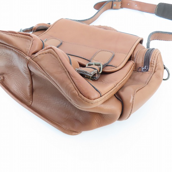 実際に弊社で買取させて頂いたPORTER/ポーター BARON/バロン レザーショルダーバッグ/206-02535の画像 3枚目