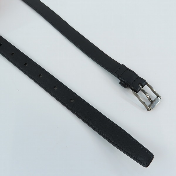 実際に弊社で買取させて頂いたSAINT LAURENT/サンローラン レザーベルト BLK/GRZ479388の画像 4枚目