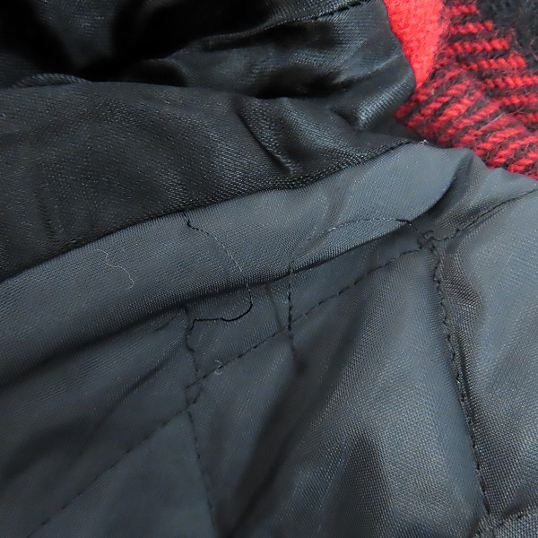 実際に弊社で買取させて頂いたPENDLETON/ペンドルトン 70s USA製 ブロックチェック ジップアップジャケット/Mの画像 4枚目