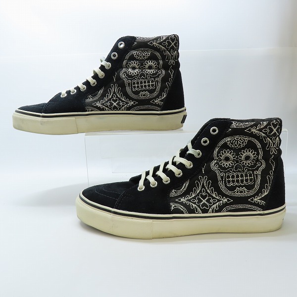 実際に弊社で買取させて頂いたVANS バンズ VAN DOREN/バンドーレン スカル パイレーツ 80s復刻モデル ローカットスニーカー TB6Q/8.5の画像 3枚目