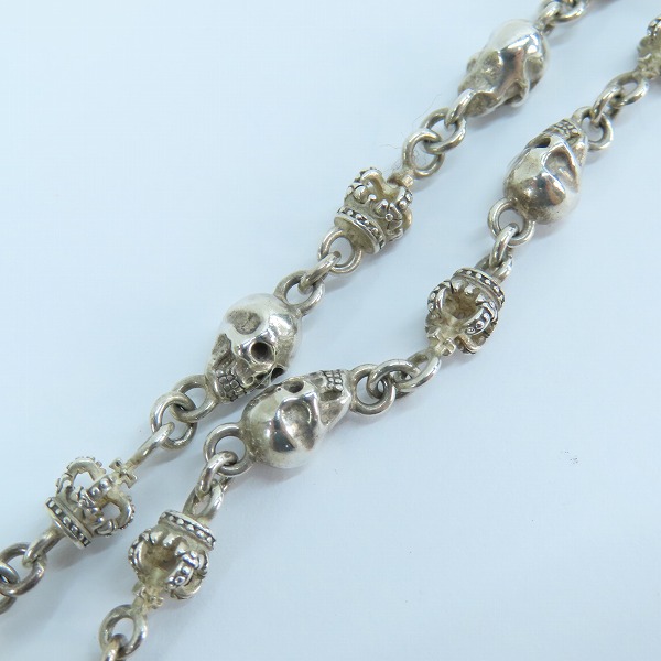 実際に弊社で買取させて頂いた【ギャラ付き】Justin Davis/ジャスティンデイビス SKULL DIVINE/スカルディバイン チェーン SNJ126/40cmの画像 3枚目