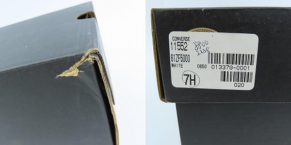 実際に弊社で買取させて頂いた(1)CONVERSE/コンバース LEATHER ALL STAR OX/レザー オールスター ホワイト 11552/26.0の画像 9枚目