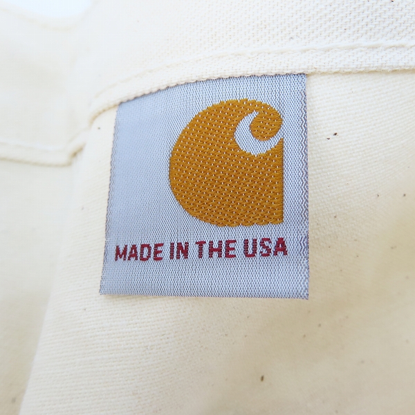 実際に弊社で買取させて頂いたCarhartt/カーハート ダブルニー ワークパンツ Work Dungaree ペインターパンツ/B04NAT/32×30の画像 4枚目