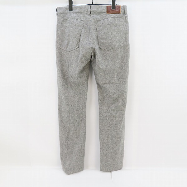 実際に弊社で買取させて頂いたBRUNELLO CUCINELLI/ブルネロクチネリ ロゴ刺繍 ウールパンツ 01886120540/48の画像 1枚目