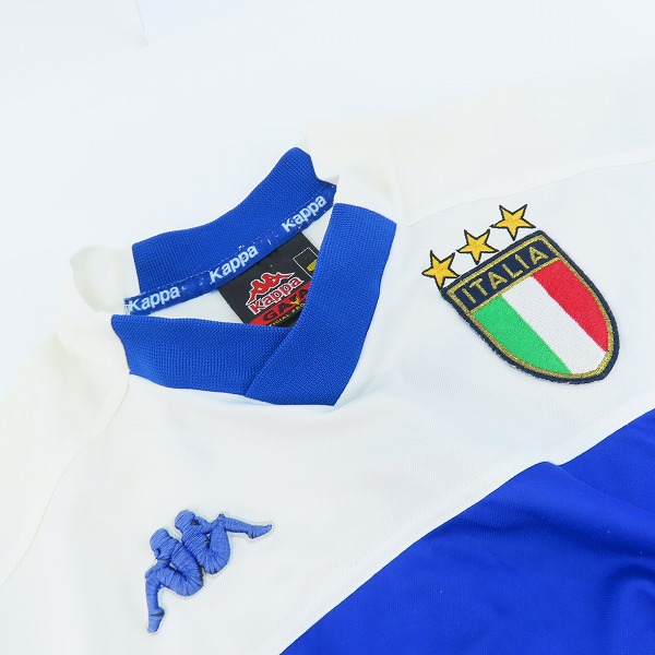 実際に弊社で買取させて頂いたKappa/カッパー 1999年 イタリア代表 アウェイ ユニフォーム /Mの画像 4枚目