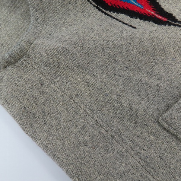 実際に弊社で買取させて頂いたORTEGA'S/オルテガ ウール CHIMAYO チマヨ ベスト グレー/42の画像 4枚目