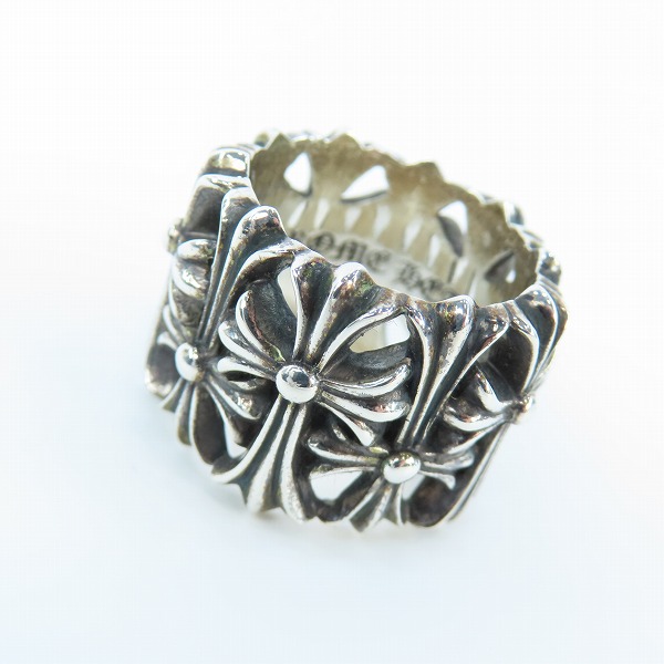 実際に弊社で買取させて頂いたCHROME HEARTS/クロムハーツ CEMETERY RING/セメタリークロス リング/21.5-23号