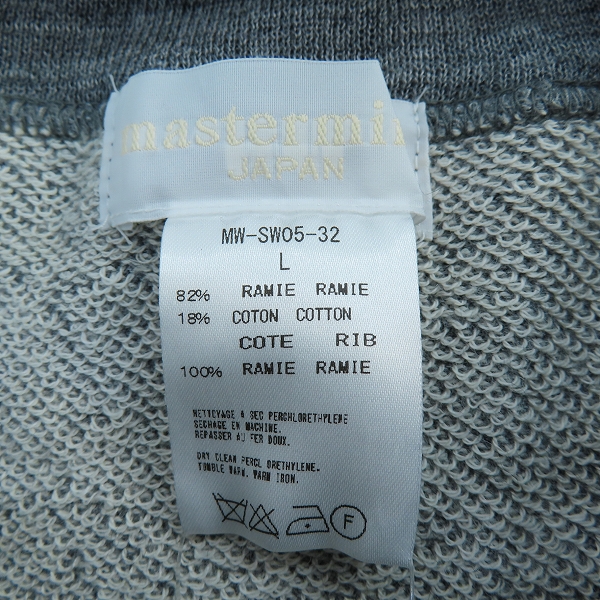 実際に弊社で買取させて頂いた【未使用】mastermind JAPAN/マスターマインドジャパン ビジュースカル 半袖スウェット MW-SW05-32-1/Lの画像 2枚目