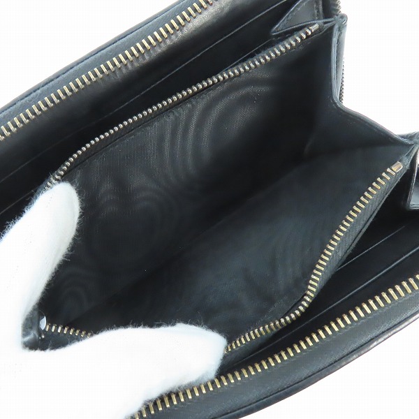 実際に弊社で買取させて頂いたBOTTEGA VENETA/ボッテガヴェネタ イントレチャート ラウンドファスナーウォレット/長財布の画像 4枚目