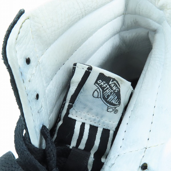 実際に弊社で買取させて頂いたVANS/バンズ SK8-HI/スケートハイ ペンキデザイン ハイカットスニーカー/8.5の画像 6枚目