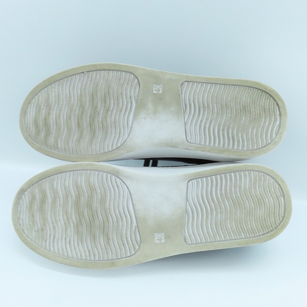 実際に弊社で買取させて頂いたnano universe/ナノユニバース ダメリーノ レザー スニーカー ブラック NUC11SNK002KY /25の画像 2枚目