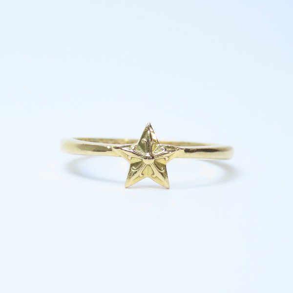 実際に弊社で買取させて頂いたCHROME HEARTS/クロムハーツ 22K BUBBLEGUM BBBLGM STAR バブルガム スター リング 12号の画像 1枚目
