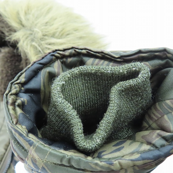 実際に弊社で買取させて頂いたHYSTERIC GRAMOUR/ヒステリックグラマー プリマロフト タイガーカモ N-3B フライトジャケット 4AC-0293/Lの画像 8枚目