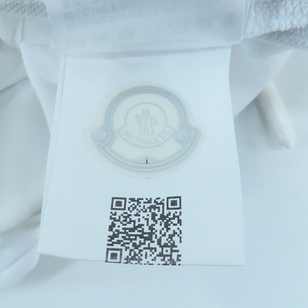 実際に弊社で買取させて頂いた【JPタグ】MONCLER/モンクレール PANTALONE サイドロゴ スウェットパンツ ホワイト F10918H71260 L の画像 5枚目