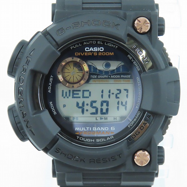 実際に弊社で買取させて頂いたG-SHOCK/Gショック FROGMAN フロッグマン ソーラー電波 GWF-1000B-1JRの画像 1枚目