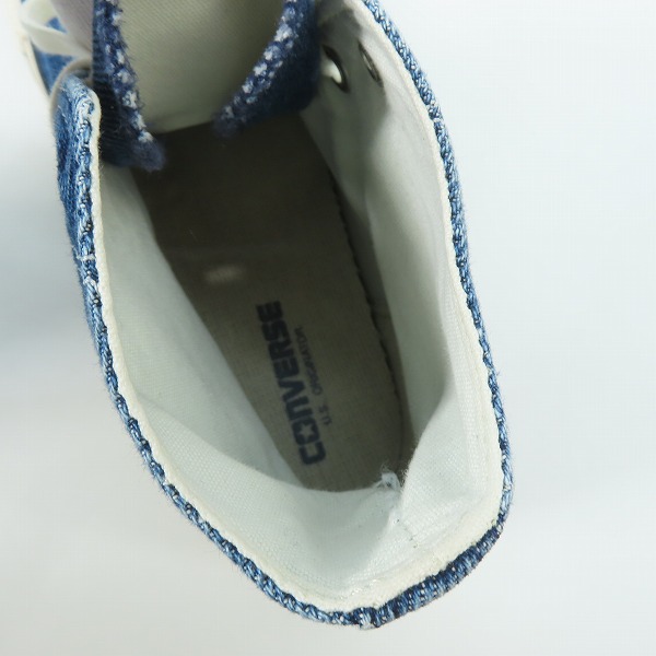 実際に弊社で買取させて頂いたCONVERSE/コンバース ALL STAR US AGEDDENIM HI/エイジドデニム ハイ スニーカー 1SD429/26の画像 4枚目