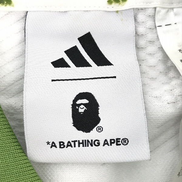実際に弊社で買取させて頂いたadidas×A BATHING APE/アディダス×アベイシングエイプ 半袖ポロシャツ/Mの画像 2枚目
