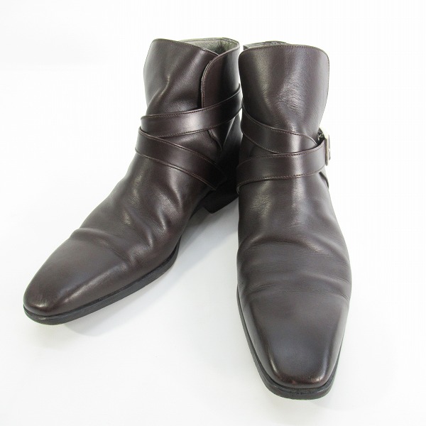 実際に弊社で買取させて頂いたBURBERRY BLACK LABEL/バーバリーブラックレーベル ベルト ヒール ブーツ/26