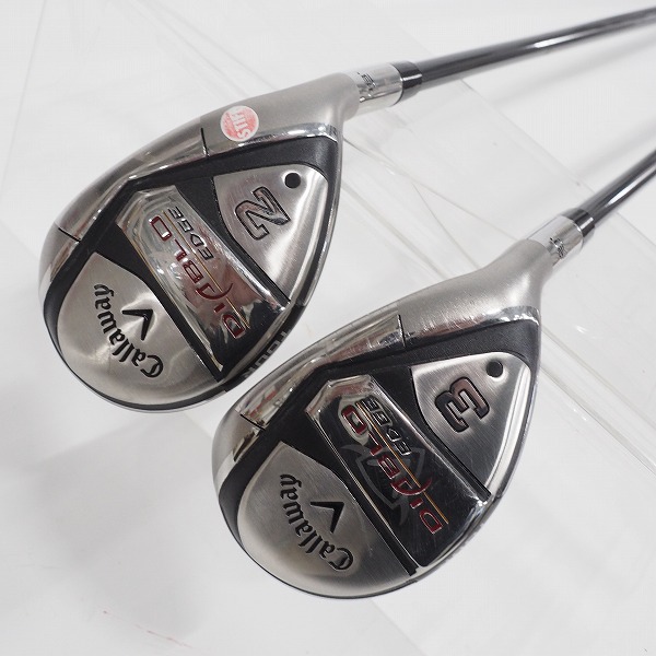 実際に弊社で買取させて頂いたCallaway/キャロウェイ DIABLO EDGE TOUR/ディアブロエッジ ツアー ユーティリティ U2/18°,U3/21° 2本セット FLEX:S