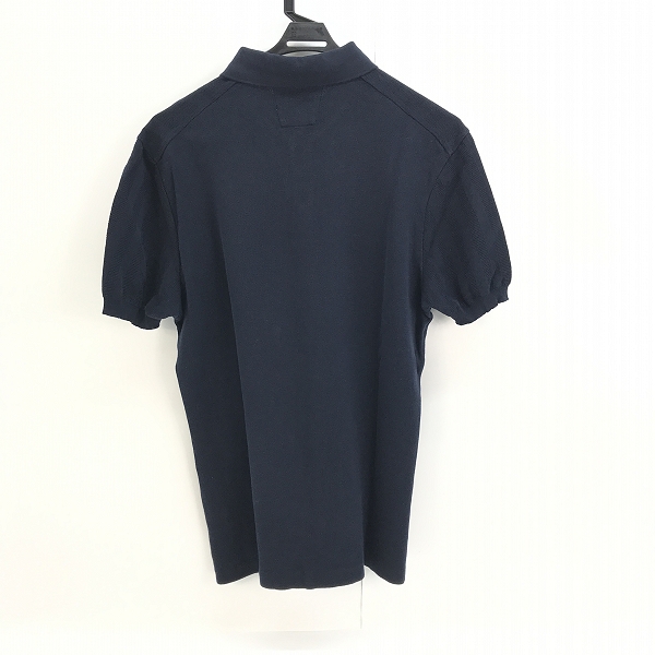 実際に弊社で買取させて頂いたHUGO BOSS/ヒューゴボス コットンニット ポロシャツ ダークネイビー /XLの画像 1枚目