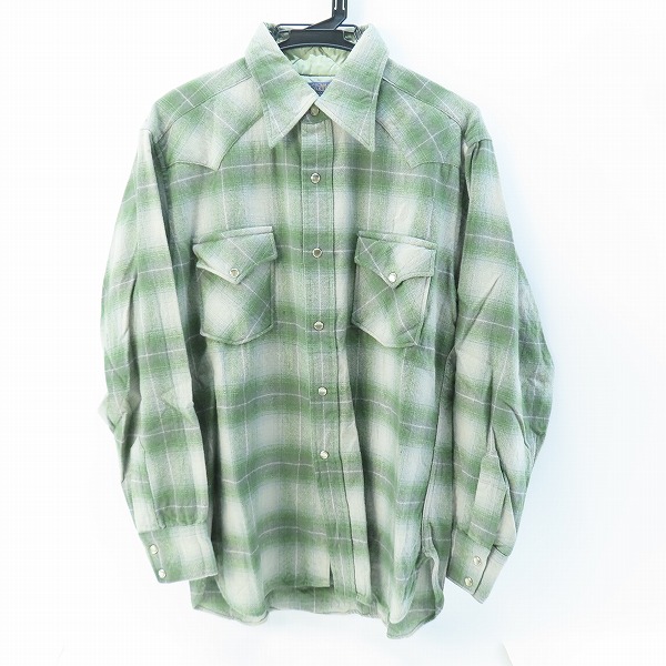 実際に弊社で買取させて頂いた【難有】PENDLETON/ペンドルトン チェック柄 フランネルシャツ/L