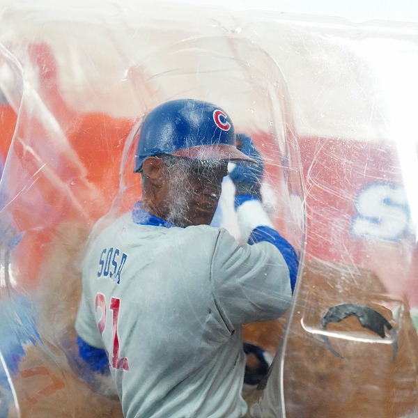 実際に弊社で買取させて頂いた【未開封】McFARLANE TOYS/マクファーレントイズ シカゴ・カブス #21 SAMMY SOSA サミー・ソーサ フィギュア 2点セットの画像 4枚目
