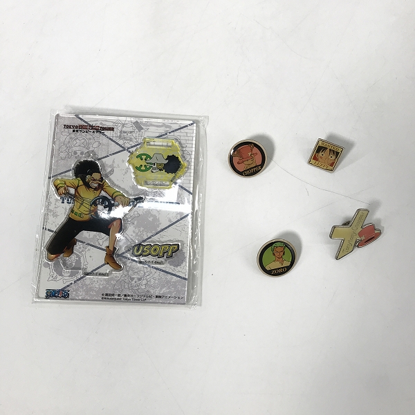 実際に弊社で買取させて頂いた【未開封含む/おまとめ】ONE PIECE/ワンピース 東京ワンピースタワー 3周年 アクリルジオラマセット/ 缶バッジ 等の画像 3枚目