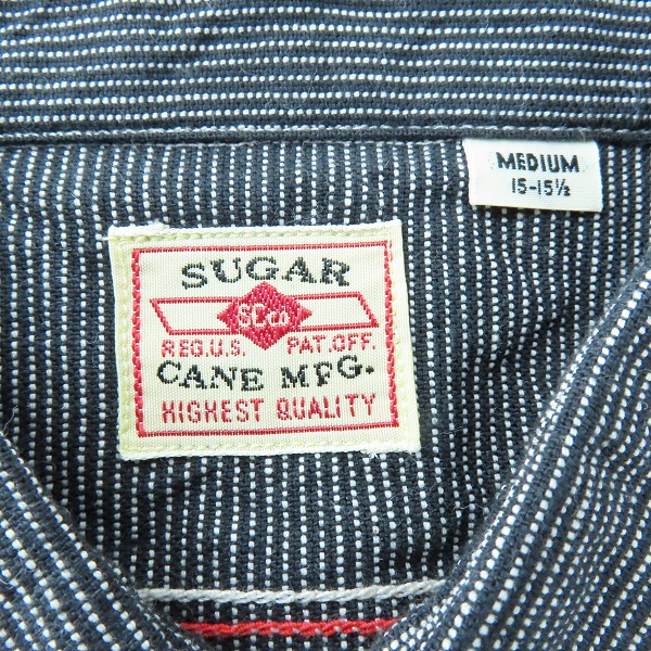 実際に弊社で買取させて頂いた【未使用】SUGAR CANE/シュガーケーン JEAN CORD WORK SHIRT/ワークシャツ ブラック SC25511/Mの画像 2枚目