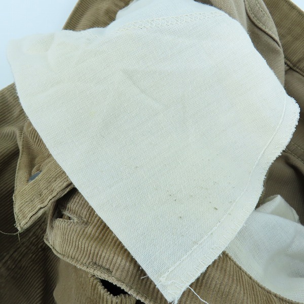 実際に弊社で買取させて頂いたLevis/リーバイス 80s ヴィンテージ 519 刻印536 白タブ コーデュロイパンツ ブラウン/W34L31の画像 6枚目
