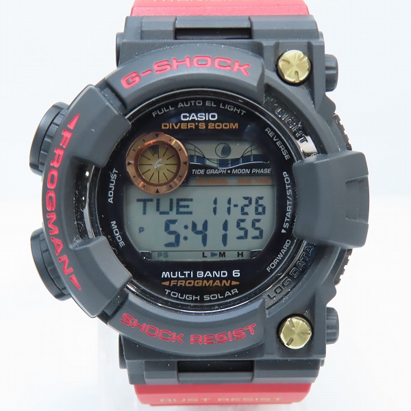実際に弊社で買取させて頂いた【カスタム】G-SHOCK/Gショック FROGMAN/フロッグマン ソーラー GWF-1000B-1JRの画像 1枚目